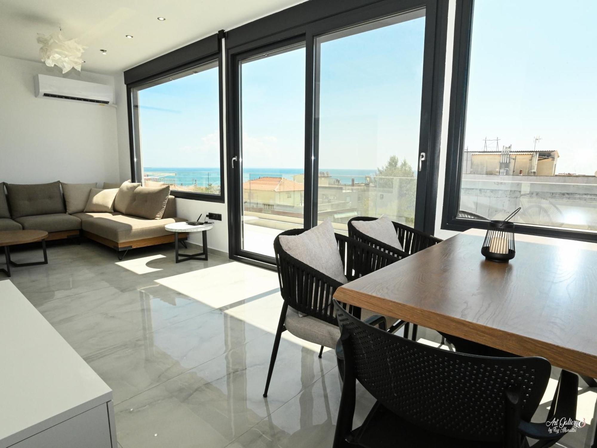 Apartmán Panorama Penthouse Nea Kallikrateia Exteriér fotografie